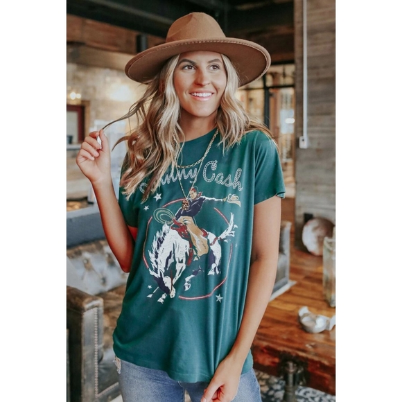 Private Label Tops - Johnny Cash Rodeo tee